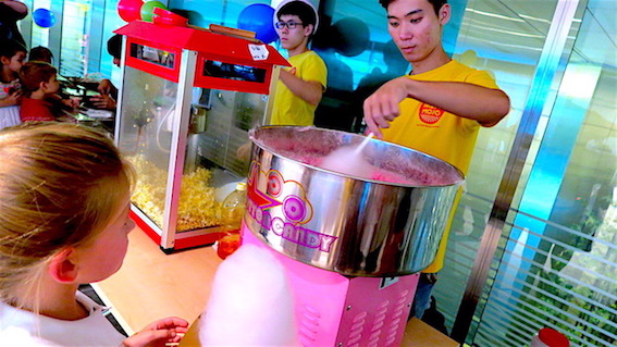 popcorn and candy floss for event