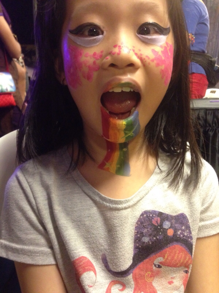 kids face painting at birthday party and events singapore