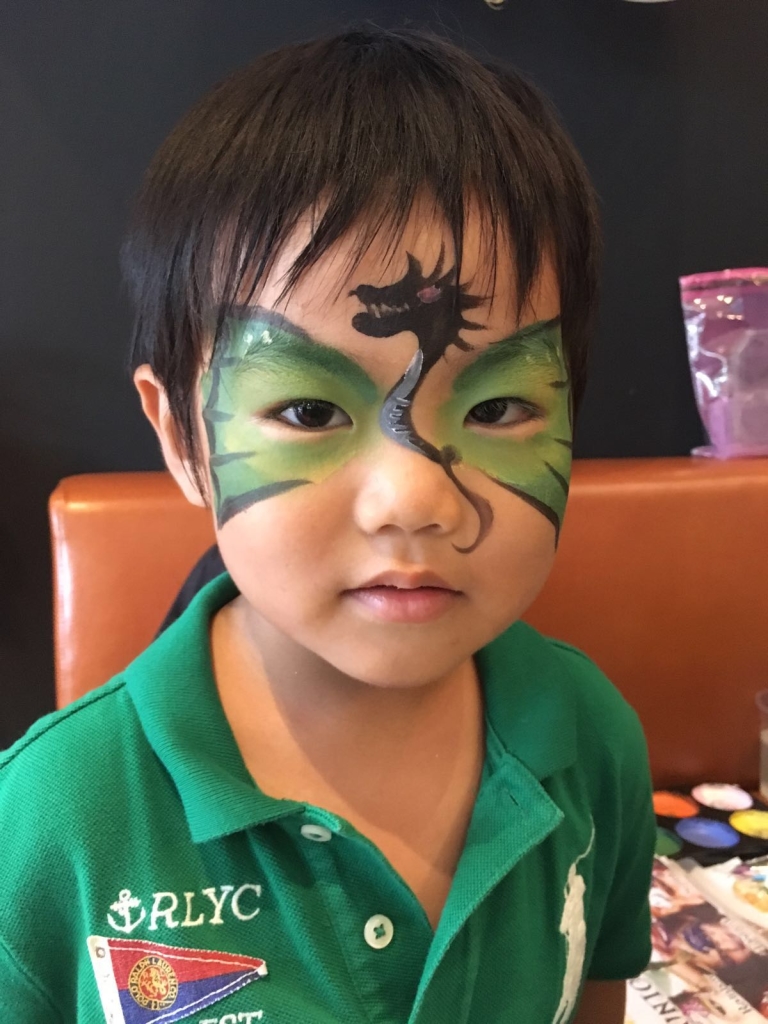 kids face painting at birthday party and events singapore