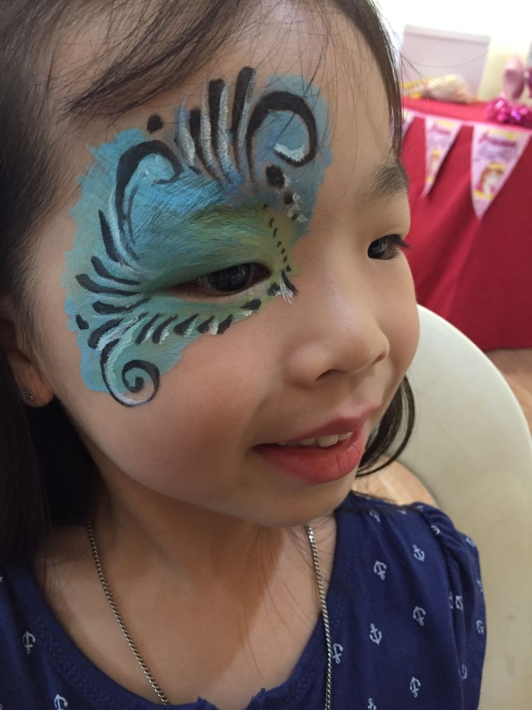 kids face painting at birthday party and events singapore