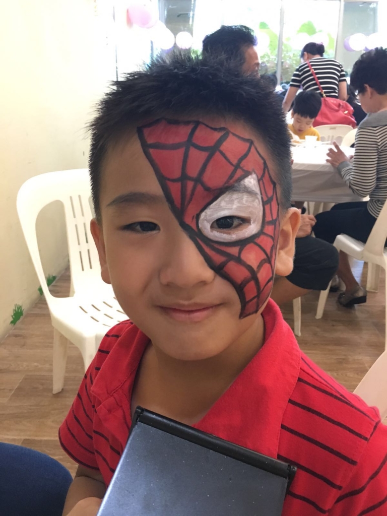 kids face painting at birthday party and events singapore