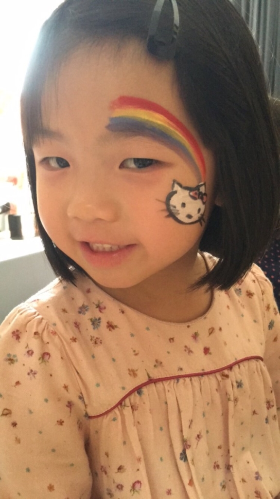 kids face painting at birthday party and events singapore