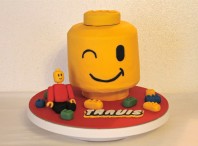 lego head cake