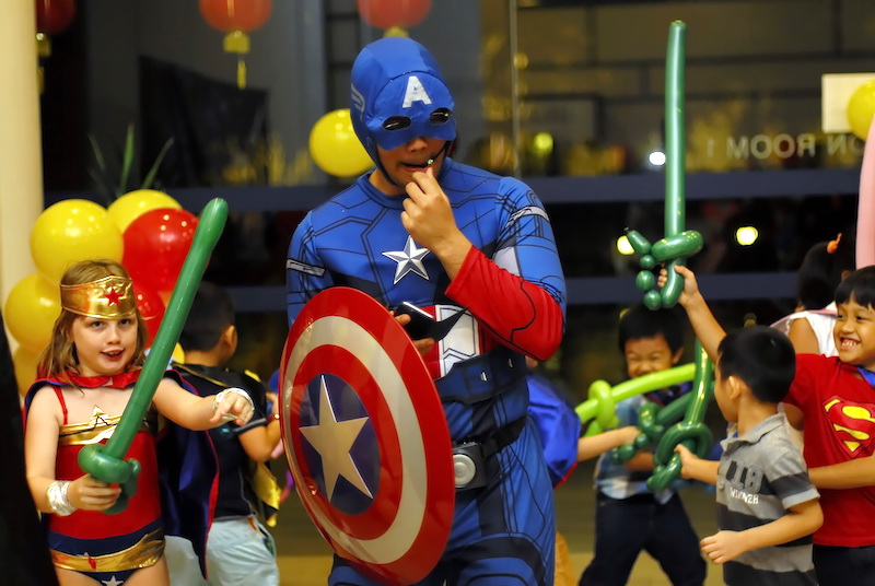 superhero themed party Singapore