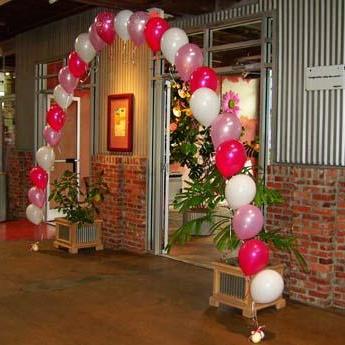 single balloon arch decoration singapore