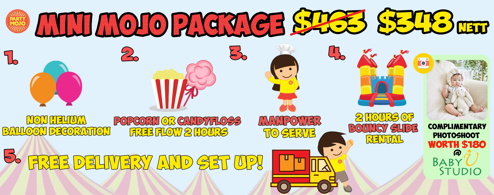 mini-mojo kids birthday party packages