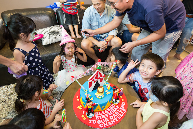 carnival themed cake