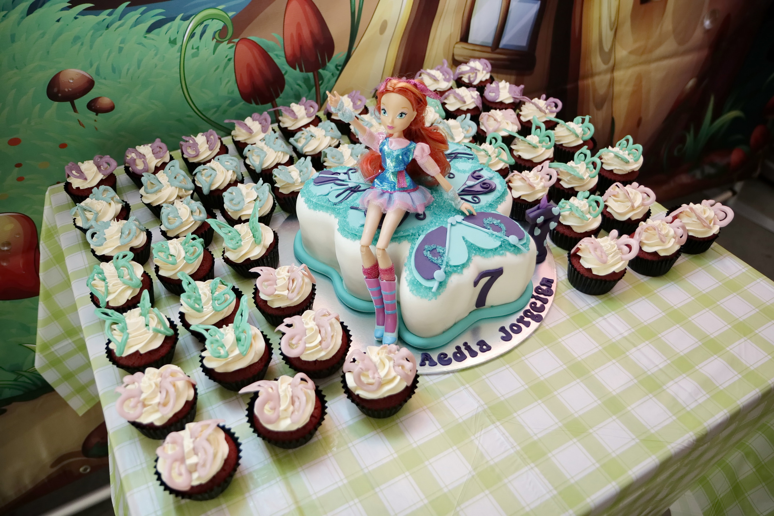 fairy fondant cake cupcakes