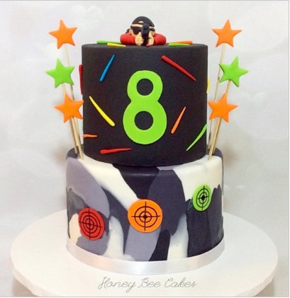laser tag cake design laser tag cake design