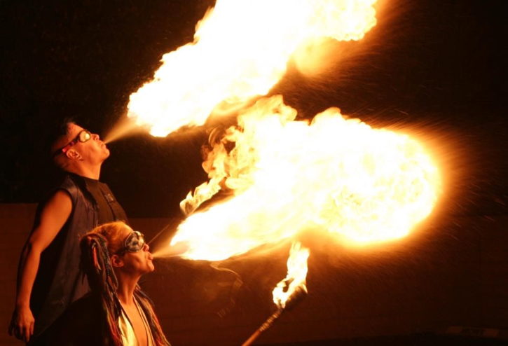 National Day Fire Breathing Performance