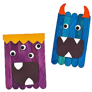 Halloween Popsicle Art & Craft Halloween Popsicle Art & Craft