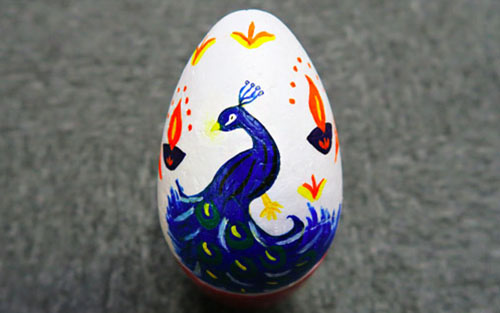 Peacock Egg Painting 2019