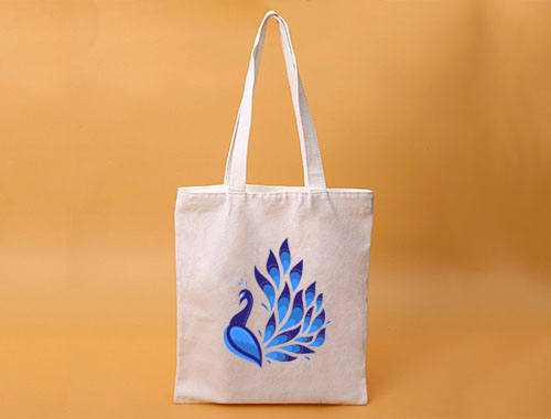 Peacock tote bag