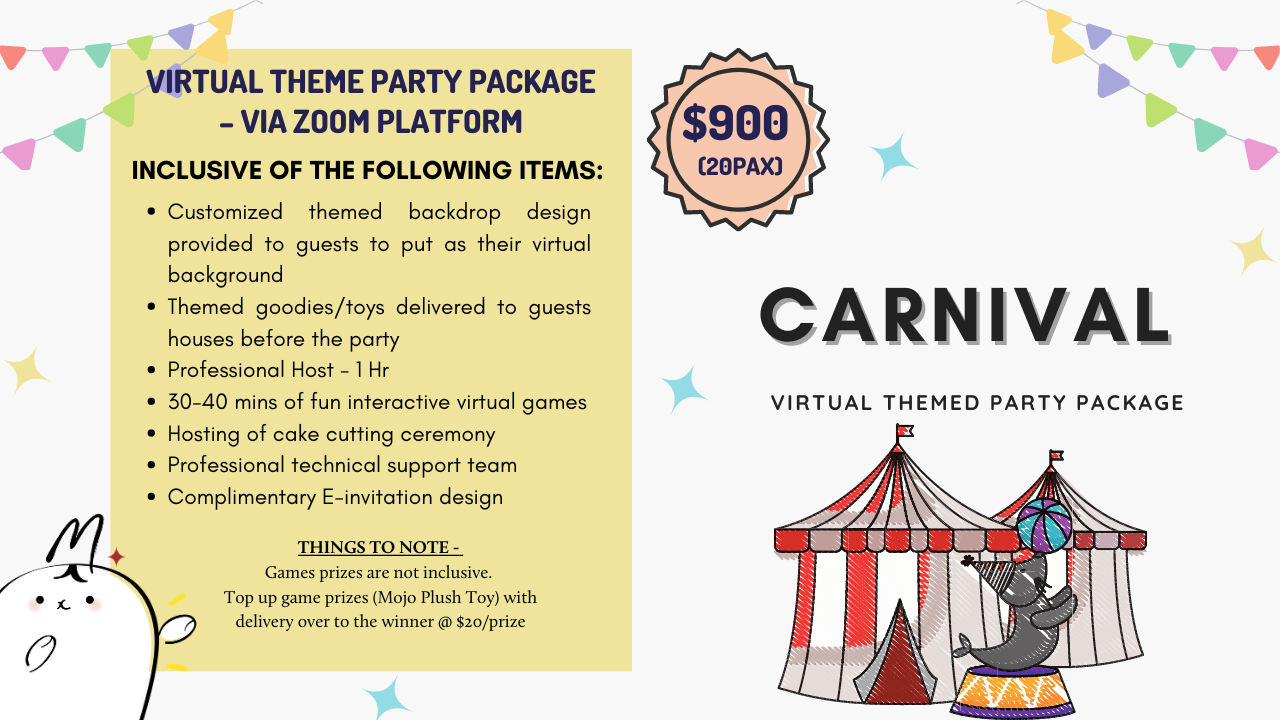Carnival Virtual Themed Party Carnival Virtual Theme Party