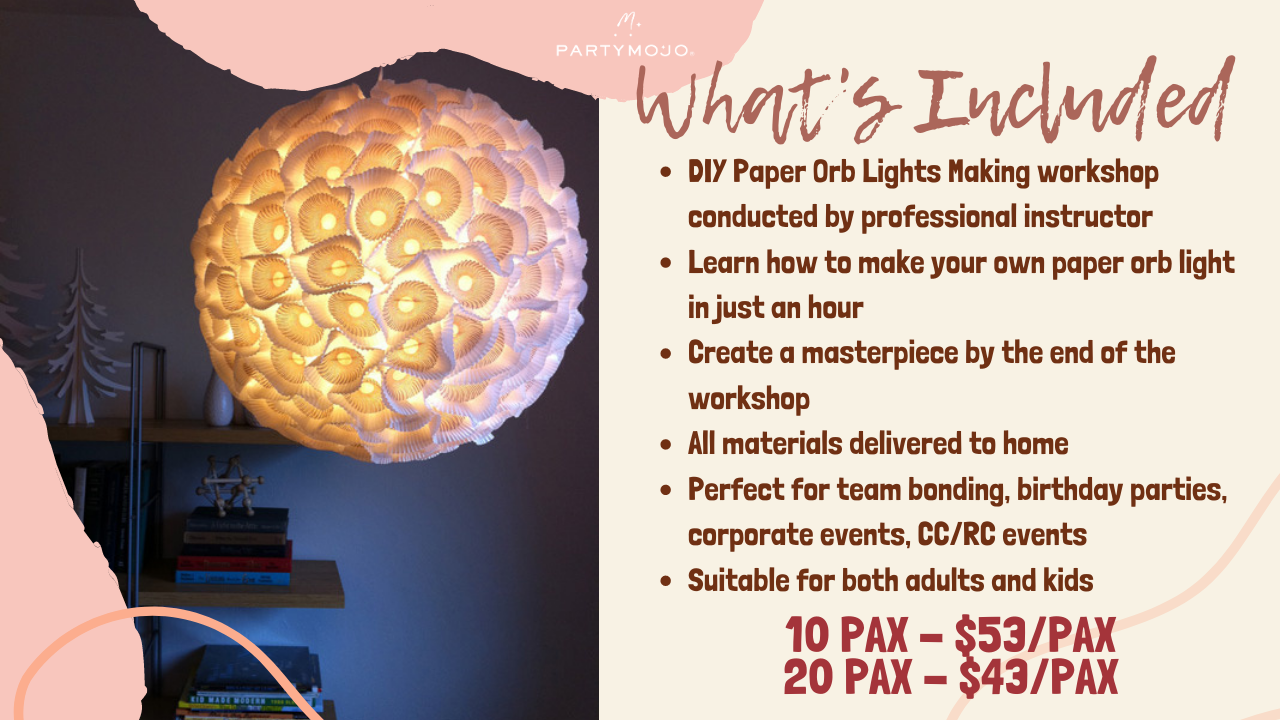 2 Virtual Paper Orb Lights Making workshop 2