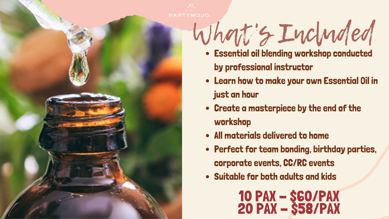 virtual essential oil blending workshop