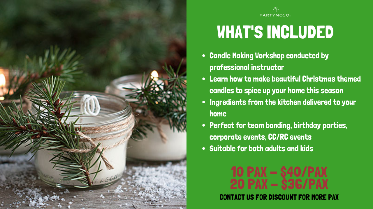 12 Virtual Christmas Candle making workshop