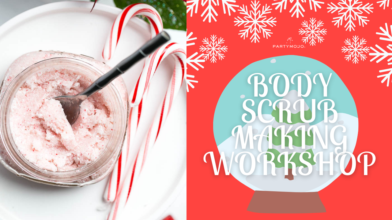 virtual Christmas body scrub making workshop