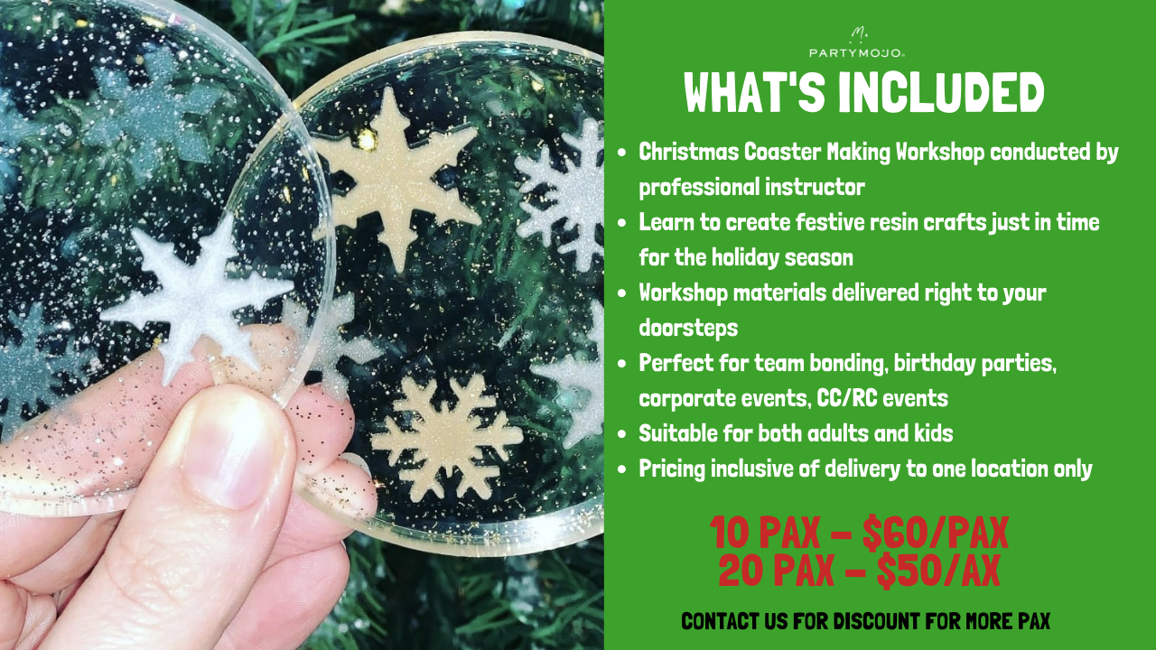 Virtual Christmas Resin Coaster Making Workshop