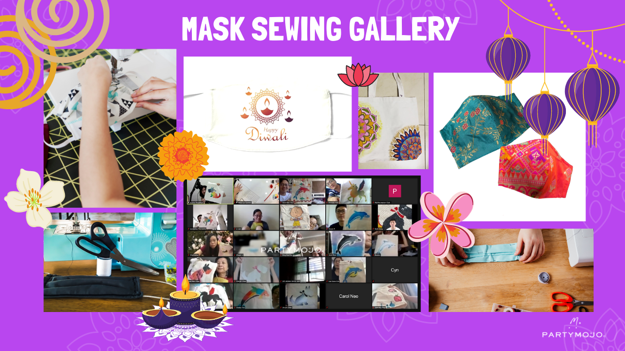 Deepavali mask sewing