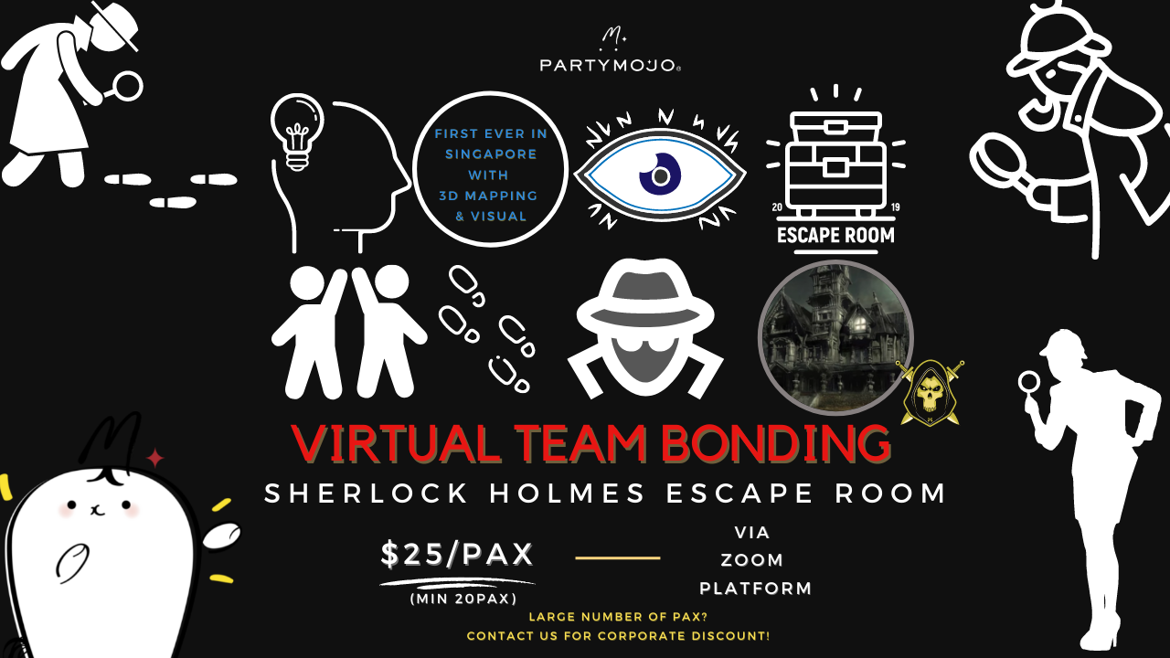 Virtual Escape Room Singapore - Sherlock Holmes Themed