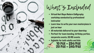 Virtual Hari Raya Modern Calligraphy Workshop