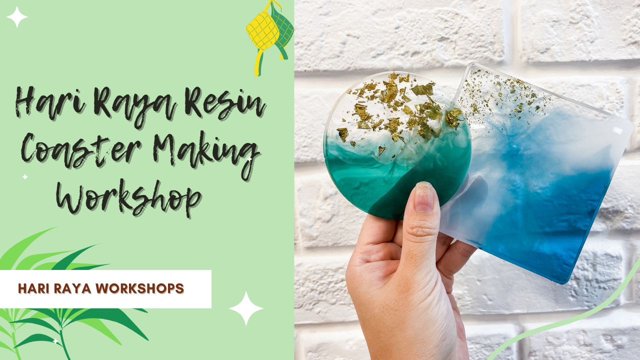 Hari Raya resin coaster workshop