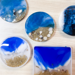 Virtual Ocean Resin Coaster Workshop