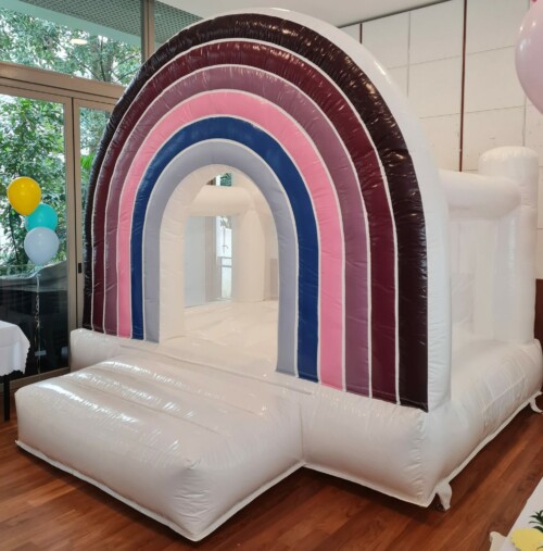 Rainbow Boho Bouncy Castle 6
