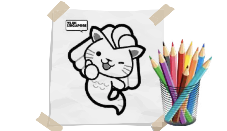 merlion colouring station