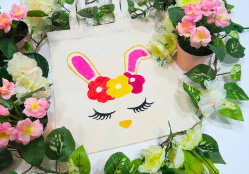 Easter Tote Bag Painting