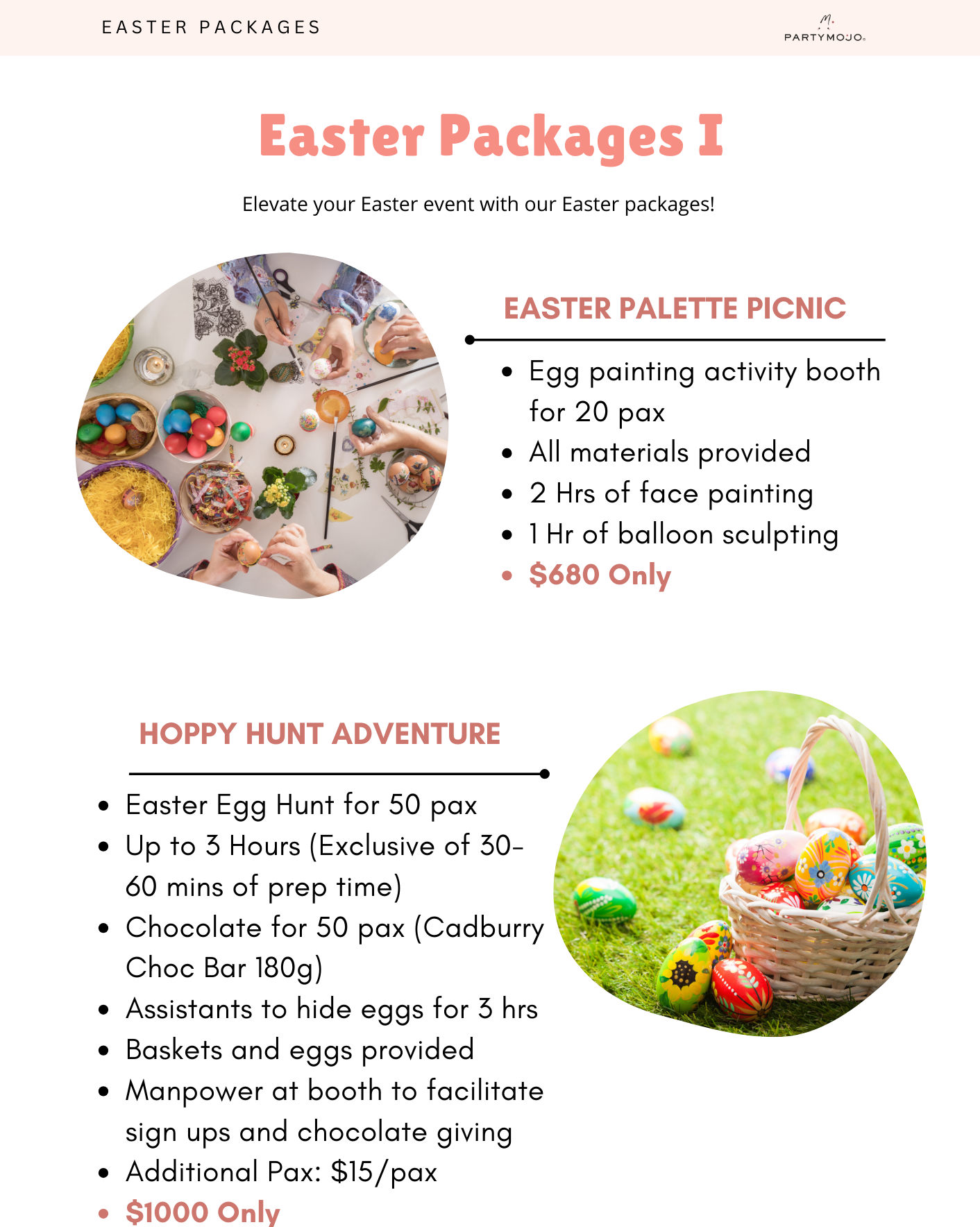 easter packages I