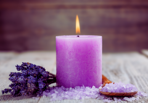 Lavender Lamp making