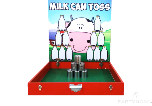 Milk Can Toss 5ft _ 4ft round tables