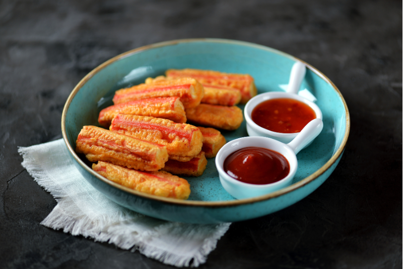Fried Crabsticks Crispy Crabsticks Live Station