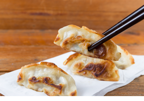 Fried Gyoza Live Station Fried Gyoza
