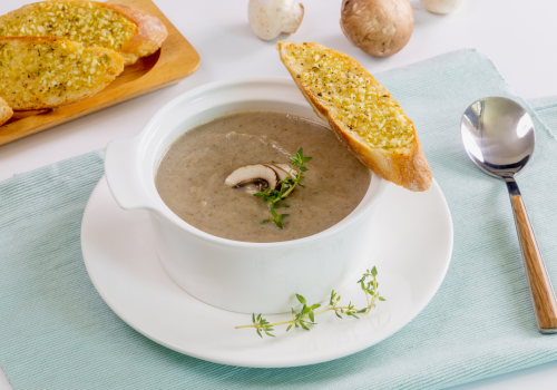 Garlic Bread and Soup Garlic Bread with Soup Live Station