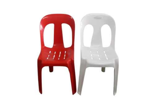 Red / white PVC chairs
