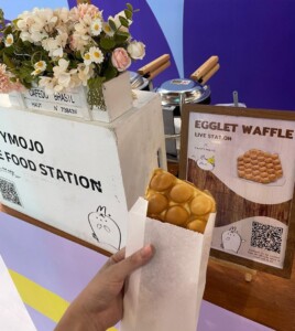 egglet waffle live station