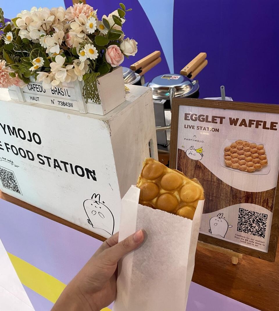 egglet waffle live station Egglet waffle Live Station deel event