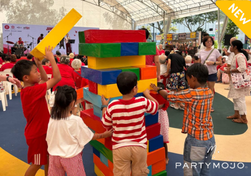 Giant Jenga Rental SG PartyMojo Giant Jenga Booth Rental