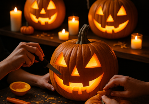 Pumpkin Carving Station Kaya Toast Live Station