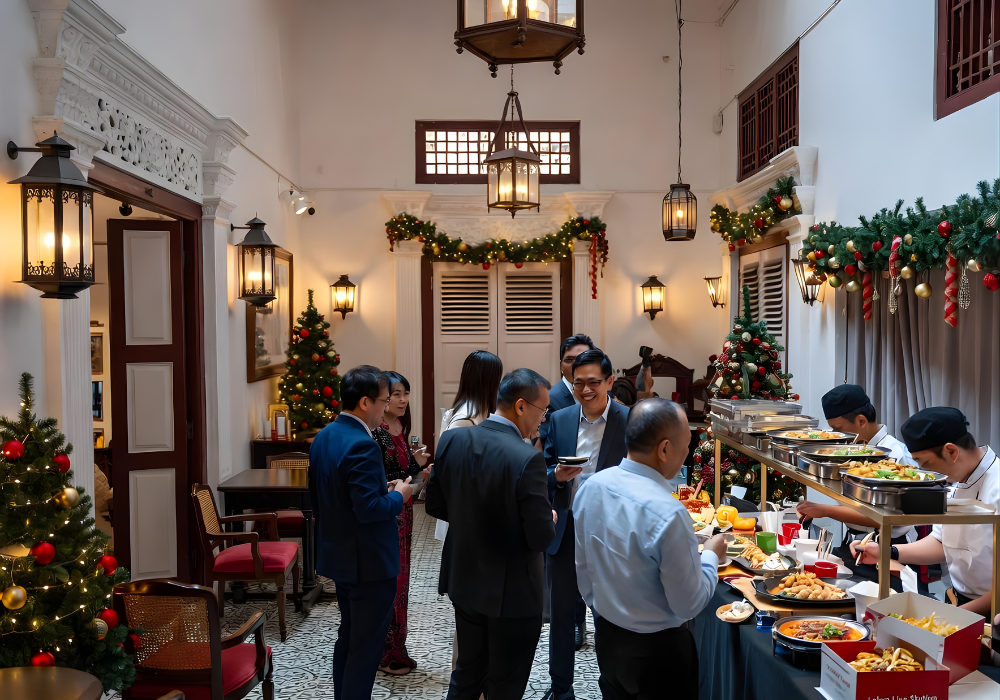 Traditional Kueh Pie Tee or Laksa Live Station