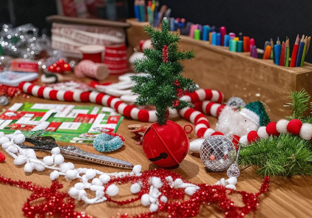 DIY Christmas Ornament Station