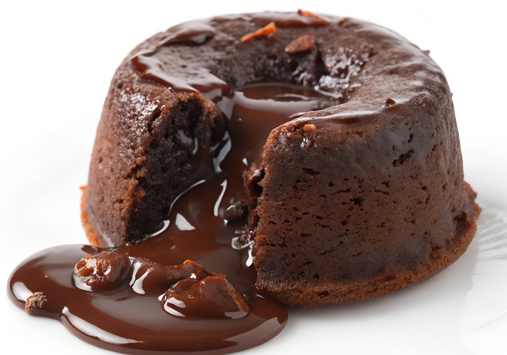 Molten Lava Cake with Ice Cream