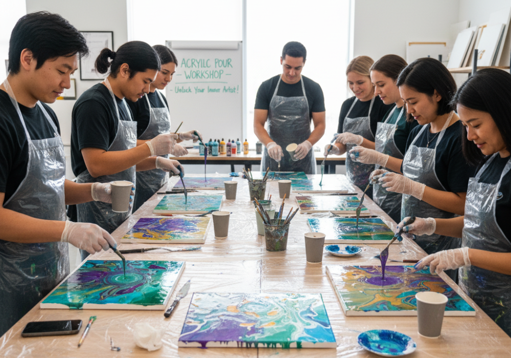 Acrylic Pour Workshops