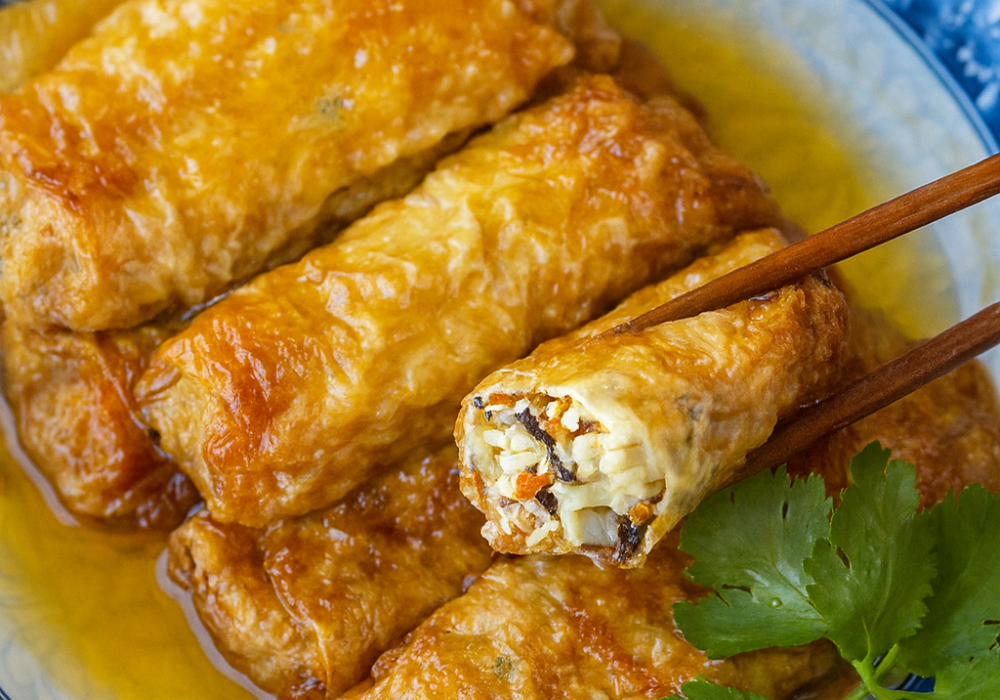 Seafood beancurd live station