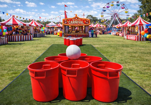 giant beer pong Race Podium