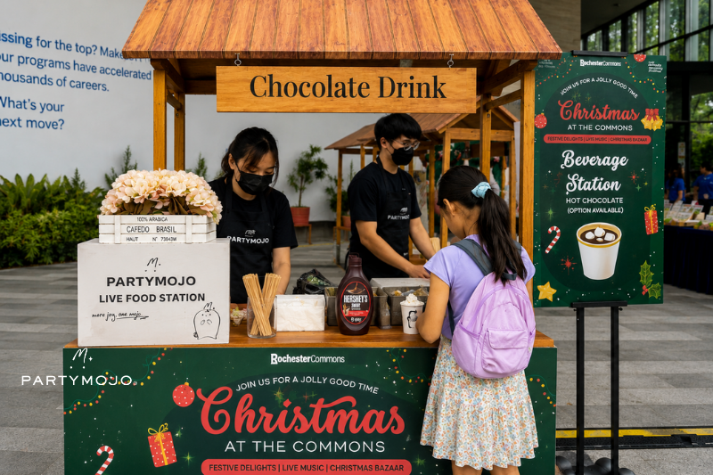 Cheese Prata Dog live food station