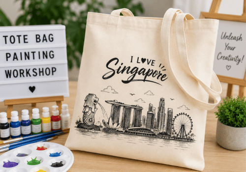 Tote Bag Painting with SG Skyline Workshop